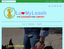 Tablet Screenshot of luvmyleash.com